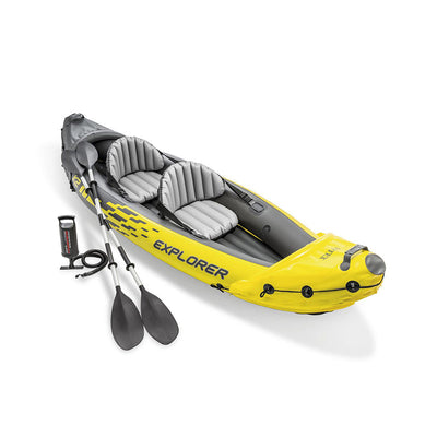 Intex Explorer K2 Kayak, 2-Person Inflatable Kayak with Oars and Hand Pump